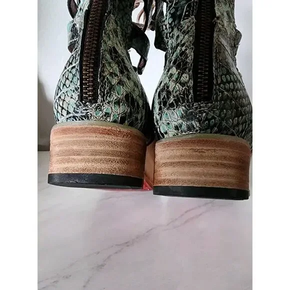 Freebird by Steven Green and Tan Lace Up Boots - Picture 8 of 12